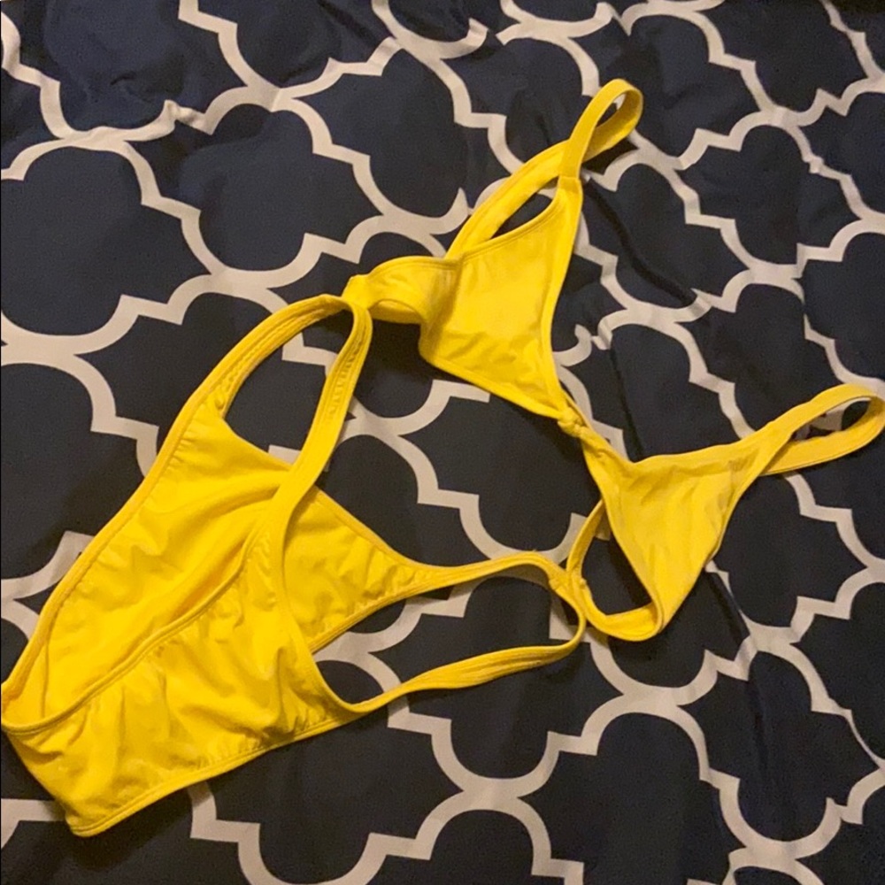 COPY - Yellow one piece swimsuit